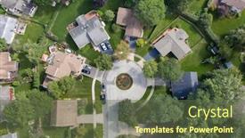  Presentation with neighborhood - Theme enhanced with aerial-view-of-a-tree background and a tawny brown colored foreground