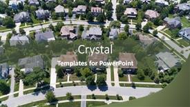  Presentation with city chicago - Colorful theme enhanced with aerial-view-of-a-tree backdrop and a tawny brown colored foreground