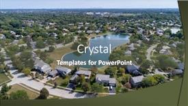  Presentation with neighborhood - Amazing theme having aerial-view-of-a-tree backdrop and a dark gray colored foreground