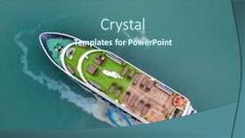  Presentation with environmental oil spill - Cool new slides with aerial-view-of-a-vietnamese backdrop and a ocean colored foreground