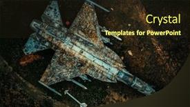  Presentation with china guangzhou - Presentation design with aerial-view-of-abandoned-airplane and a wine colored foreground