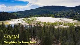  Presentation with abandoned - Colorful PPT layouts enhanced with aerial view of abandoned industrial mining area drone view of opencast mine filled with water backdrop and a tawny brown colored foreground