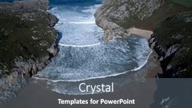  Presentation with amazing - Presentation theme with aerial-view-of-amazing-rock and a gray colored foreground