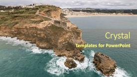  Presentation with atlantic city - Presentation consisting of aerial-view-of-an-old background and a tawny brown colored foreground