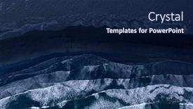  Presentation with ocean waves - Amazing theme having aerial-view-of-atlantic-ocean backdrop and a navy blue colored foreground