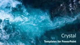  Presentation with ocean waves - PPT layouts with aerial-view-of-atlantic-ocean background and a ocean colored foreground