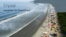  Presentation with aerial - Amazing theme having aerial-view-of-barra backdrop and a light blue colored foreground