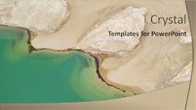  Presentation with beautiful nature - Audience pleasing presentation design consisting of aerial-view-of-beautiful-nature backdrop and a soft green colored foreground