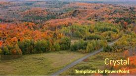  Presentation with river forest - Theme featuring aerial-view-of-black-river background and a tawny brown colored foreground