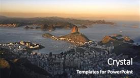  Presentation with sugar - Audience pleasing presentation theme consisting of loaf in rio de janeiro backdrop and a dark gray colored foreground