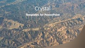  Presentation with california - Presentation design featuring aerial view of california san andreas california usa background and a gray colored foreground