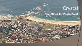  Presentation with cape town south africa - Slide deck featuring aerial-view-of-cape-town background and a gray colored foreground
