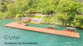  Presentation with aerial - PPT theme featuring aerial-view-of-chiang-kai background and a seafoam green colored foreground