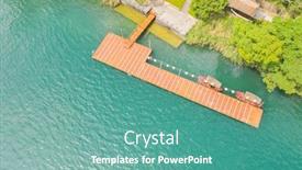  Presentation with aerial - PPT theme enhanced with aerial-view-of-chiang-kai background and a teal colored foreground