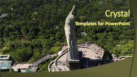  Presentation with aerial - Presentation enhanced with aerial view of christ redeemer background and a tawny brown colored foreground
