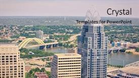  Presentation with cincinnati - Amazing slides having aerial view of cincinnati ohio backdrop and a light gray colored foreground
