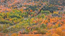  Presentation with copper - Theme featuring aerial-view-of-colorful-autumn background and a coral colored foreground