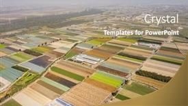  Presentation with energy generation - Cool new slides with aerial-view-of-colorful-farm backdrop and a coral colored foreground