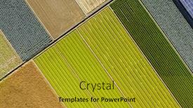  Presentation with energy generation - PPT layouts having aerial-view-of-colorful-farm background and a gold colored foreground