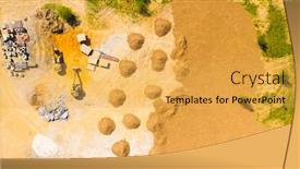  Presentation with industry - Cool new slides with aerial-view-of-construction-site backdrop and a yellow colored foreground