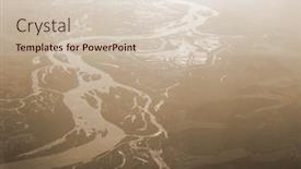  Presentation with aerial - Slides consisting of aerial-view-of-countryside background and a lemonade colored foreground