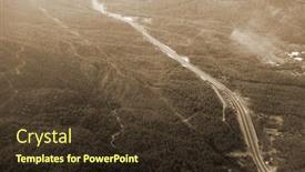  Presentation with aerial - Presentation with aerial-view-of-countryside background and a  colored foreground