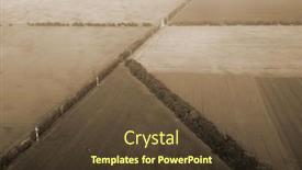  Presentation with aerial - Presentation theme with aerial-view-of-countryside background and a tawny brown colored foreground