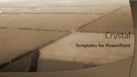  Presentation with region - Presentation theme featuring aerial-view-of-countryside background and a coral colored foreground