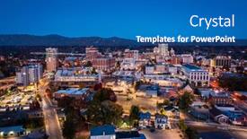  Presentation with asheville - Slide deck featuring aerial-view-of-downtown-asheville background and a teal colored foreground