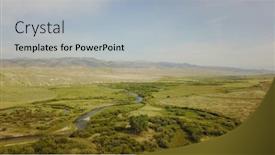  Presentation with montana - Beautiful PPT theme featuring view of ennis region montana backdrop and a light gray colored foreground