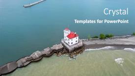  Presentation with west - Theme featuring aerial-view-of-fairport-harbor background and a light blue colored foreground