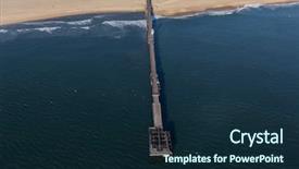  Presentation with fire - Beautiful slide deck featuring aerial view of fire damaged backdrop and a navy blue colored foreground