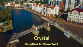  Presentation with fish - Colorful PPT layouts enhanced with aerial-view-of-fish-village backdrop and a wine colored foreground