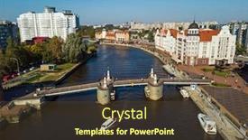  Presentation with fish - Slide deck consisting of aerial-view-of-fish-village background and a tawny brown colored foreground