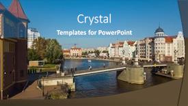  Presentation with village - PPT theme having aerial-view-of-fish-village background and a teal colored foreground