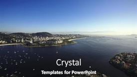  Presentation with aerial - PPT theme consisting of aerial-view-of-flamengo background and a wine colored foreground