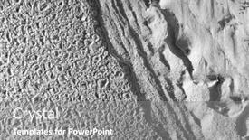  Presentation with lake ice - Presentation design featuring aerial-view-of-floating-ice background and a gray colored foreground