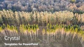  Presentation with management - Slides having aerial-view-of-forest-management background and a gray colored foreground