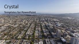 Presentation with neighborhood - Presentation enhanced with aerial view of glendale california background and a light blue colored foreground
