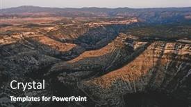  Presentation with aerial - Colorful slide set enhanced with aerial-view-of-gorges-la backdrop and a dark gray colored foreground