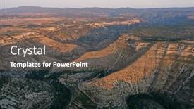  Presentation with aerial - Presentation theme with aerial-view-of-gorges-la background and a violet colored foreground