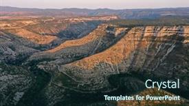  Presentation with circus - Presentation featuring aerial-view-of-gorges-la background and a wine colored foreground