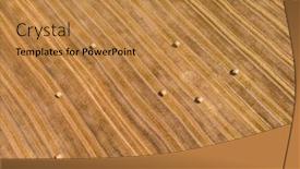  Presentation with agricultural - PPT theme enhanced with aerial-view-of-harvested-wheat background and a gold colored foreground