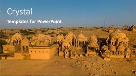  Presentation with royal - PPT theme enhanced with aerial-view-of-historic-royal background and a teal colored foreground