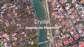  Presentation with vietnam - Audience pleasing slide deck consisting of aerial-view-of-hoi backdrop and a gray colored foreground