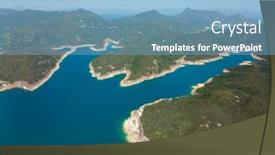  Presentation with hong kong - PPT theme enhanced with aerial-view-of-hong-kong background and a light blue colored foreground