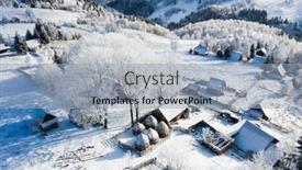  Presentation with transylvania - Presentation theme featuring aerial-view-of-idyllic-winter background and a light blue colored foreground