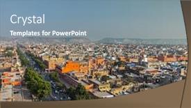  Presentation with rajasthan - Cool new PPT layouts with aerial view of jaipur pink city rajasthan india backdrop and a seafoam green colored foreground