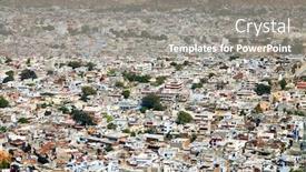  Presentation with rajasthan - Cool new slide deck with aerial view of jaipur rajasthan india backdrop and a gray colored foreground