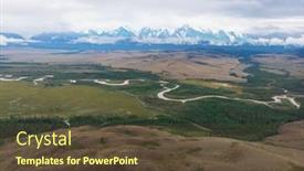  Presentation with russia - Amazing slides having aerial-view-of-kurai-steppe backdrop and a tawny brown colored foreground